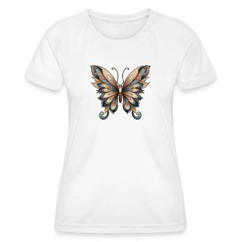 Papillon - T-shirt sport Femme - blanc - Devant - AI Model Female 172 dark (172cm)