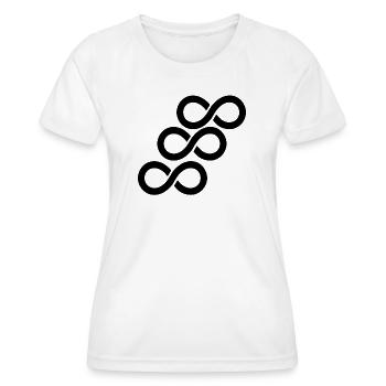Unendlichkeit - Frauen Funktions-T-Shirt - Weiß - Vorne - AI Model Female 172 dark (172cm)