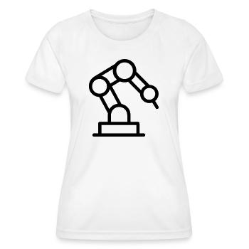 robotic arm - Women's Functional T-Shirt - white - Front - AI Model Female 172 dark (172cm)