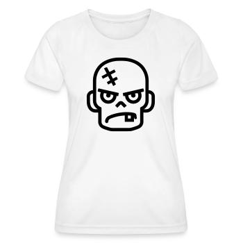 zombie - Women's Functional T-Shirt - white - Front - AI Model Female 172 dark (172cm)