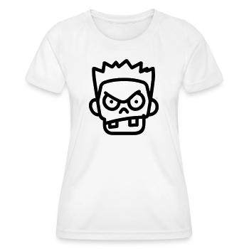 zombie - Women's Functional T-Shirt - white - Front - AI Model Female 172 dark (172cm)