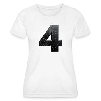 Vierer Metallkratzer Textur - Frauen Funktions-T-Shirt - Weiß - Vorne - AI Model Female 172 dark (172cm)