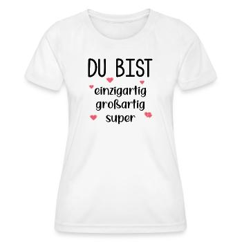 Appreciation Partnership Gratitude - Women's Functional T-Shirt - white - Front - AI Model Female 172 dark (172cm)