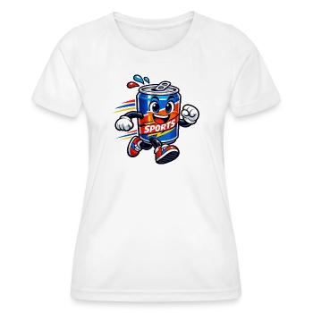 Fröhliche Sportkanne Sprint - Frauen Funktions-T-Shirt - Weiß - Vorne - AI Model Female 172 dark (172cm)