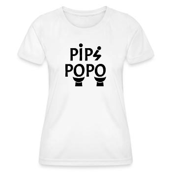 POPO! - Frauen Funktions-T-Shirt - Weiß - Vorne - AI Model Female 172 dark (172cm)