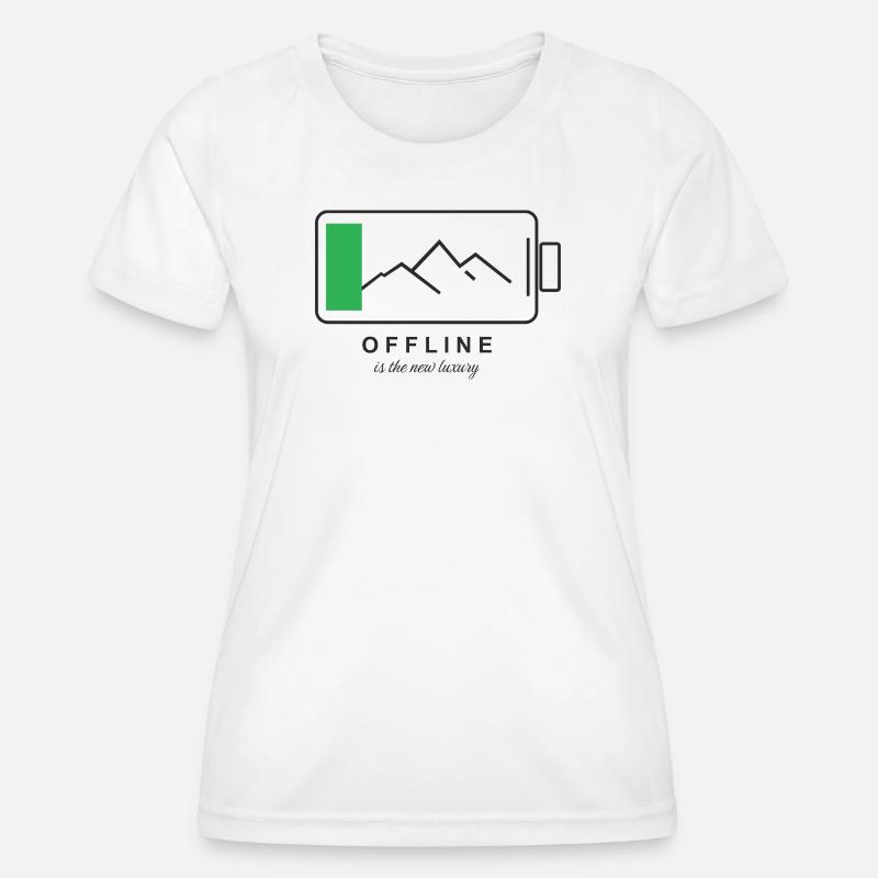 Digital Detox - Women's Functional T-Shirt - white