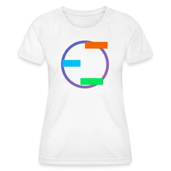 Geometric Balance - Women's Functional T-Shirt - white - Front - AI Model Female 172 dark (172cm)