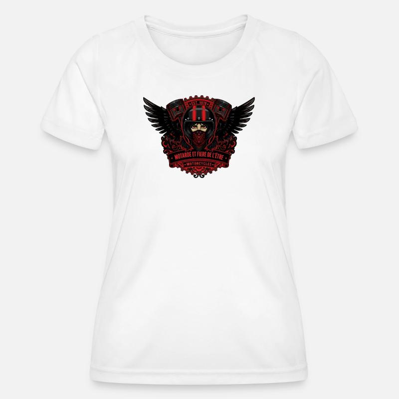 Biker - Women's Functional T-Shirt - white