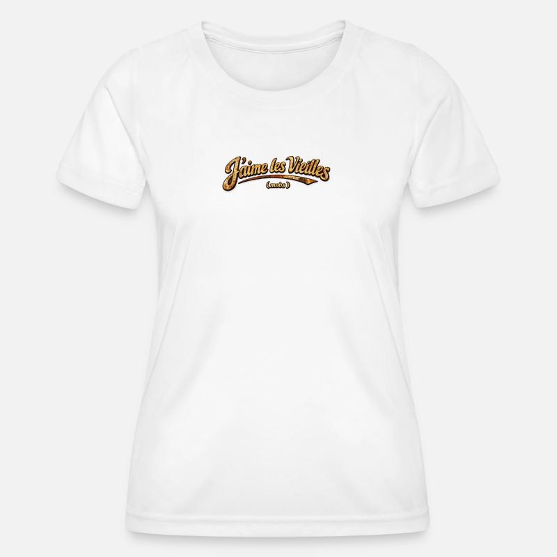 I like old rusty mobs - Women's Functional T-Shirt - white