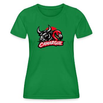 Camargue - T-shirt sport Femme - vert - Devant - AI Model Female 172 dark (172cm)