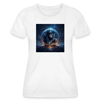 Reina de Hielo en Cúpula Estelar - Women's Functional T-Shirt - white - Front - AI Model Female 172 dark (172cm)