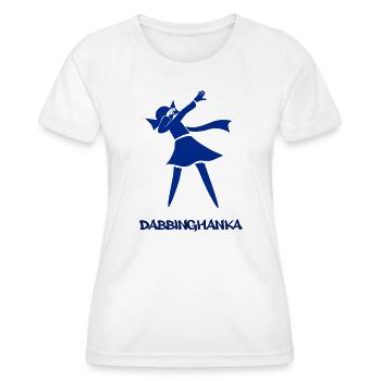 DABBING HANKA - Women's Functional T-Shirt - white - Front - AI Model Female 172 dark (172cm)