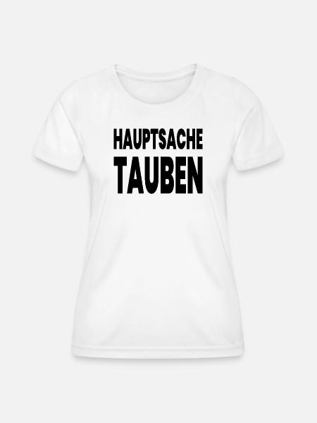 Tauben - Frauen Funktions-T-Shirt - Weiß