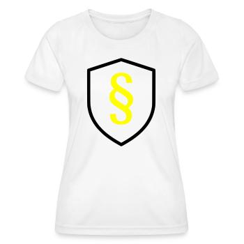 Paragraph Shield Law - Women's Functional T-Shirt - white - Front - AI Model Female 172 dark (172cm)