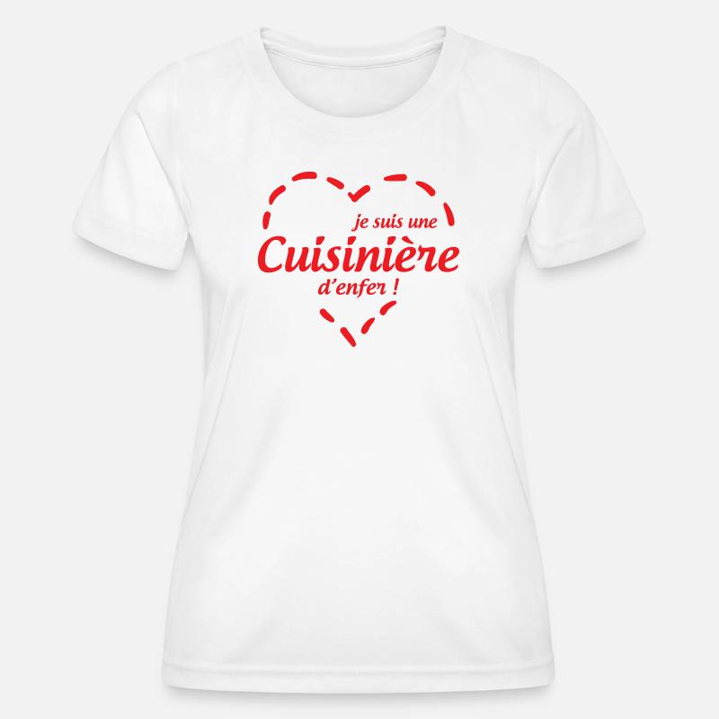 hellish cook - Women's Functional T-Shirt - white