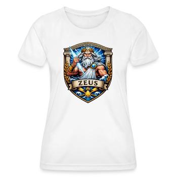 Zeus Thunderstorm Shield - Women's Functional T-Shirt - white - Front - AI Model Female 172 dark (172cm)