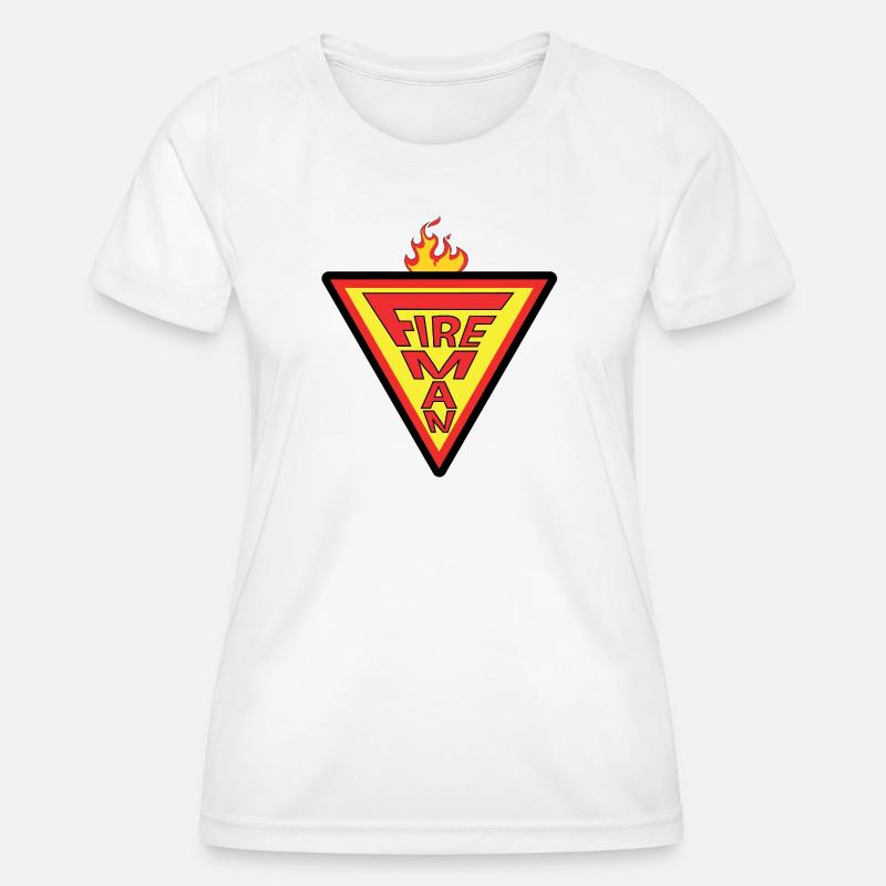 Fireman - Women's Functional T-Shirt - white