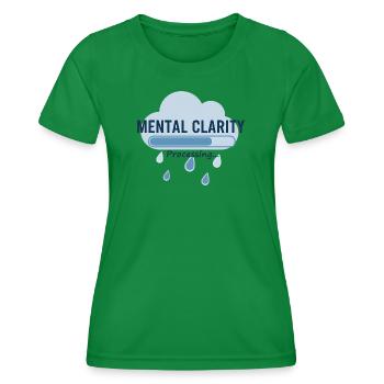 Mentale Klarheit – Fortschrittsbalken für die geistige Verarbeitung - Frauen Funktions-T-Shirt - Kelly Green - Vorne - AI Model Female 172 dark (172cm)