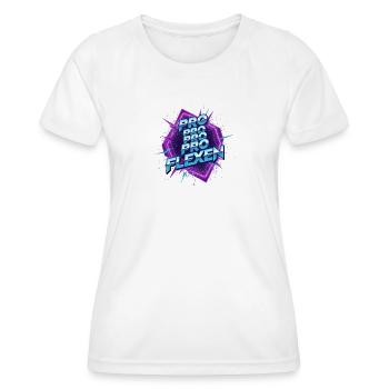 Neon Retro ProFlexen - Frauen Funktions-T-Shirt - Weiß - Vorne - AI Model Female 172 dark (172cm)