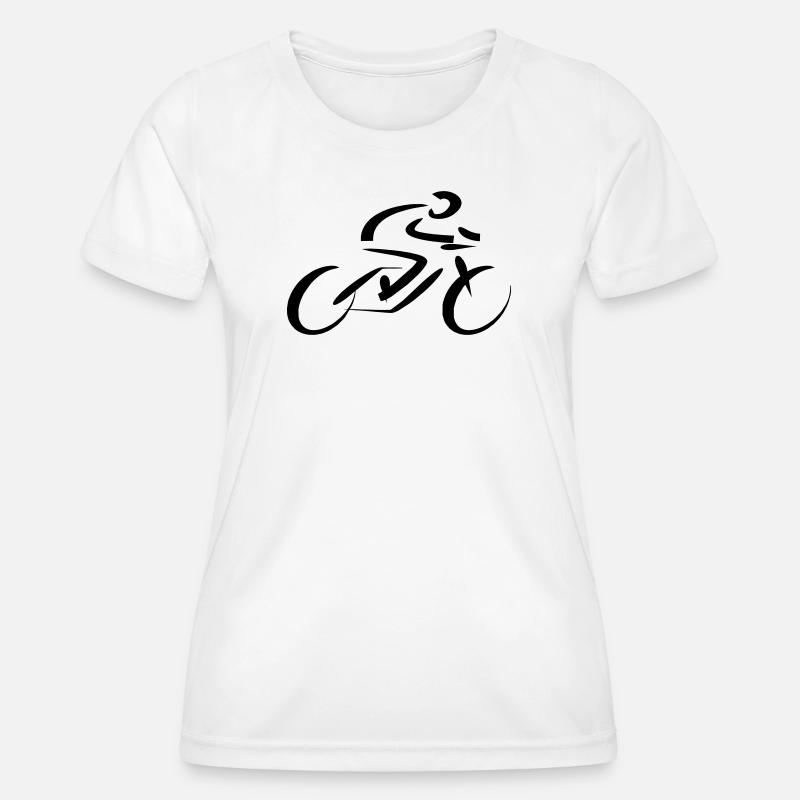 Cyclist Racer - Women's Functional T-Shirt - white