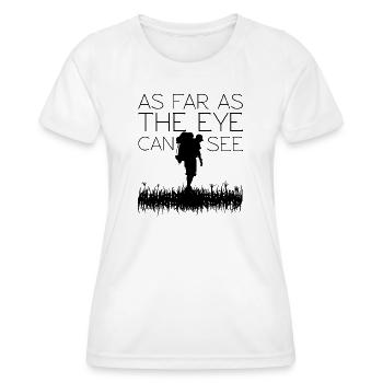 Design minimaliste de silhouettes naturières du ciel nocturne - T-shirt sport Femme - blanc - Devant - AI Model Female 172 dark (172cm)