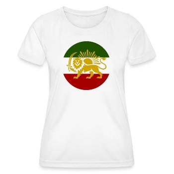 Freies Iran - Frauen Funktions-T-Shirt - Weiß - Vorne - AI Model Female 172 dark (172cm)