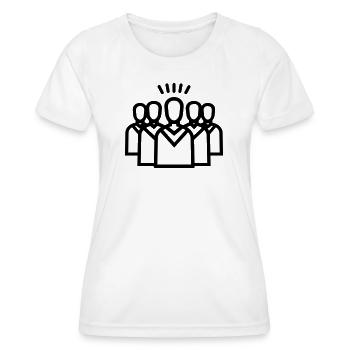 Chor - Frauen Funktions-T-Shirt - Weiß - Vorne - AI Model Female 172 dark (172cm)