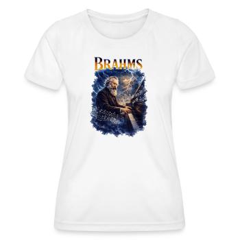 Brahms Piano Storm - Women's Functional T-Shirt - white - Front - AI Model Female 172 dark (172cm)