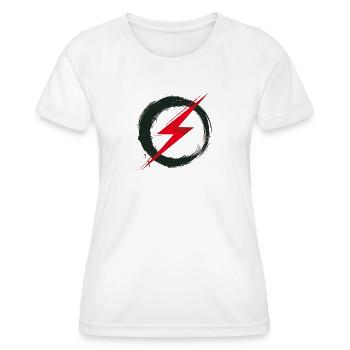 Digital Freedom - Retro Future Art - Women's Functional T-Shirt - white - Front - AI Model Female 172 dark (172cm)