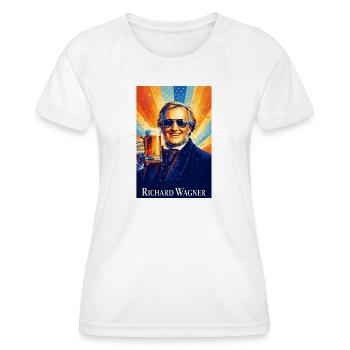Richard Wagner - T-shirt sport Femme - blanc - Devant - AI Model Female 172 dark (172cm)