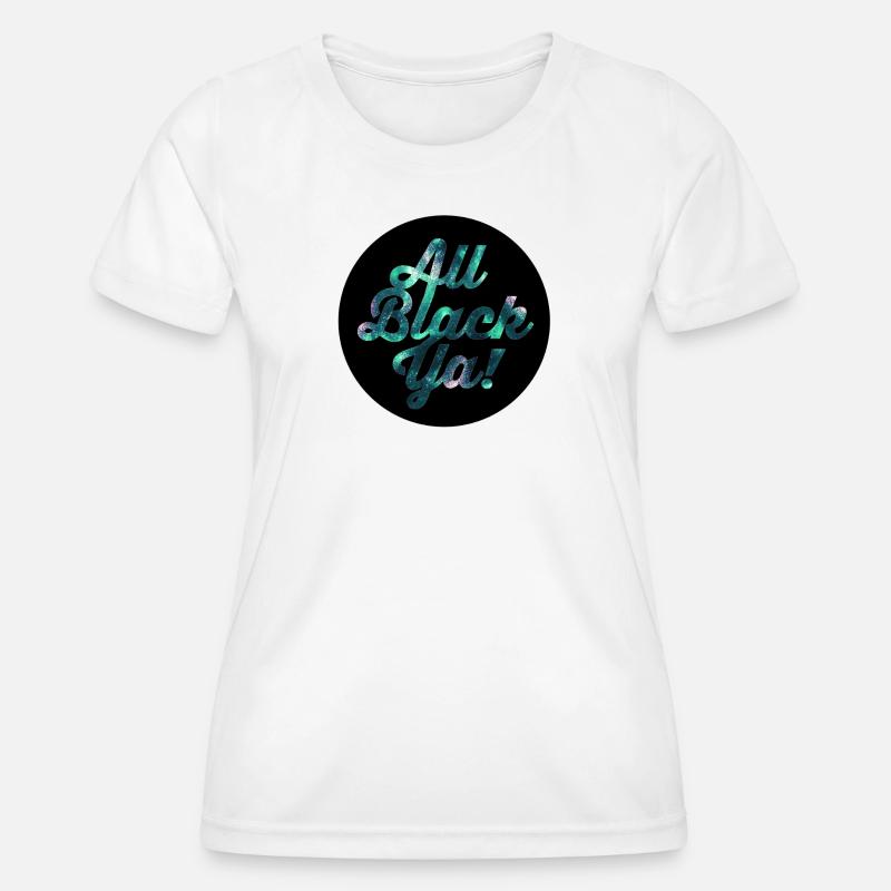 All Black Ya Galaxy Glitter - Women's Functional T-Shirt - white
