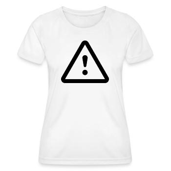 Danger Attention Danger - Women's Functional T-Shirt - white - Front - AI Model Female 172 dark (172cm)