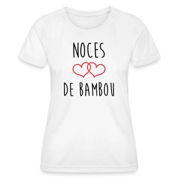 Bambushochzeit 79 Jahre Ehe - Frauen Funktions-T-Shirt - Weiß - Vorne - AI Model Female 172 dark (172cm)