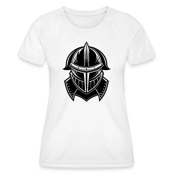 Ritterhelm - Frauen Funktions-T-Shirt - Weiß - Vorne - AI Model Female 172 dark (172cm)
