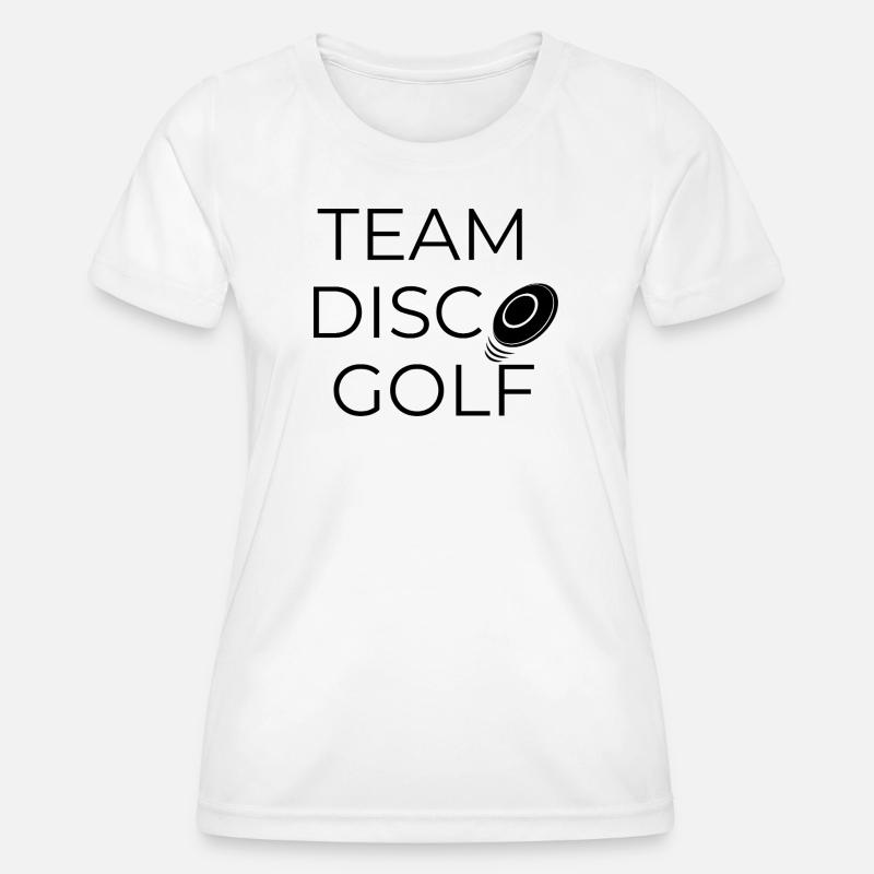 Team Disco Golf - Design with Disc - Women's Functional T-Shirt - white