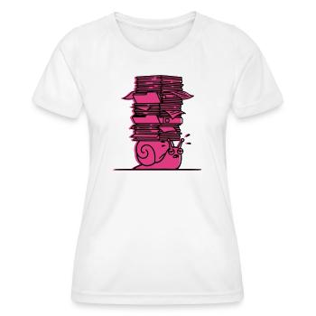 Snail Books Learning Comic - Women's Functional T-Shirt - white - Front - AI Model Female 172 dark (172cm)