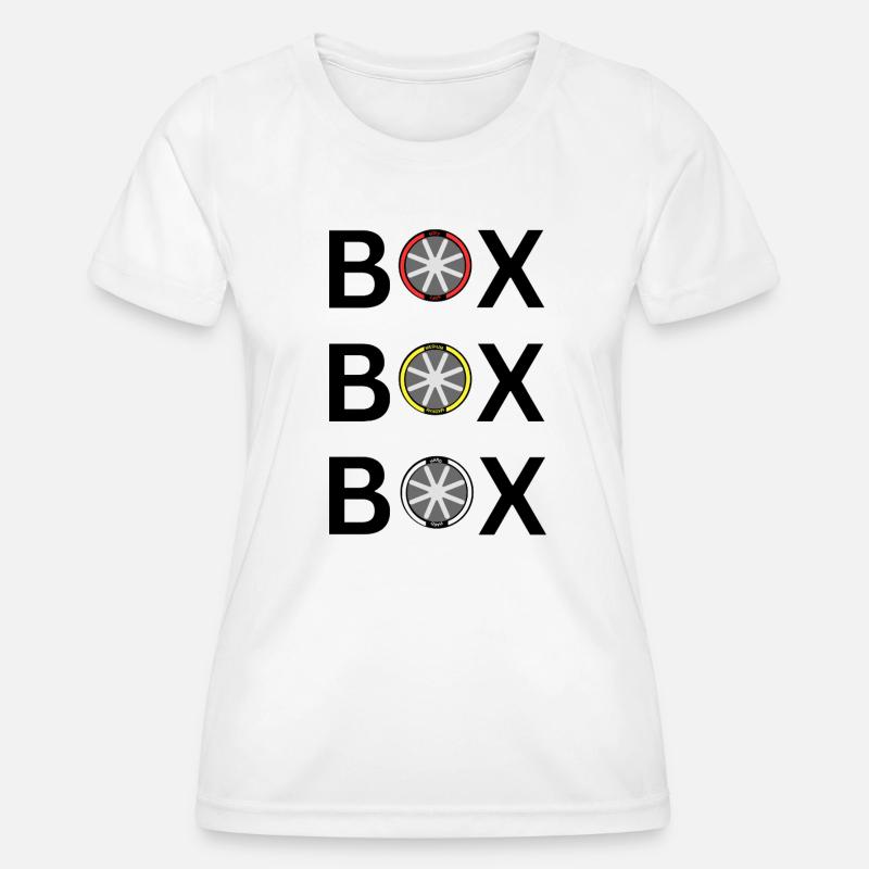 BOX BOX BOX - Women's Functional T-Shirt - white