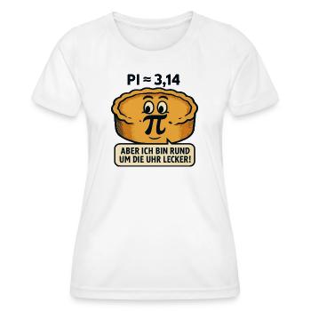 Pi-Day-Mathe-Kuchen - Frauen Funktions-T-Shirt - Weiß - Vorne - AI Model Female 172 dark (172cm)