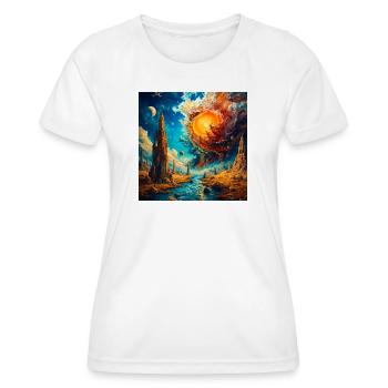Astral City and Solar Wringing - Women's Functional T-Shirt - white - Front - AI Model Female 172 dark (172cm)