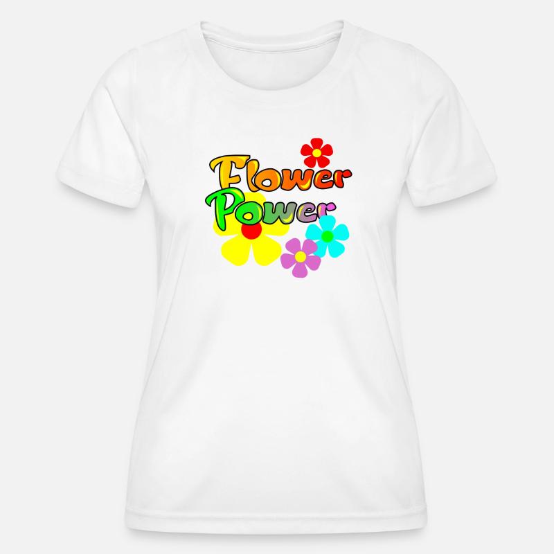 flower power - Women's Functional T-Shirt - white
