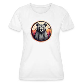 Dawn Mountain Bear - Women's Functional T-Shirt - white - Front - AI Model Female 172 dark (172cm)