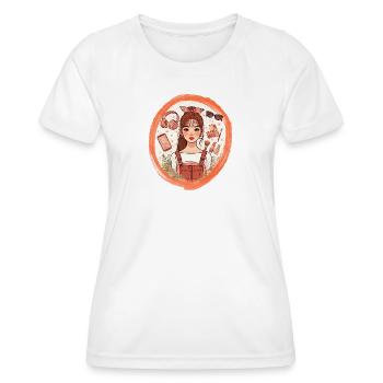 Teenager und ihr Lebensstil - Frauen Funktions-T-Shirt - Weiß - Vorne - AI Model Female 172 dark (172cm)