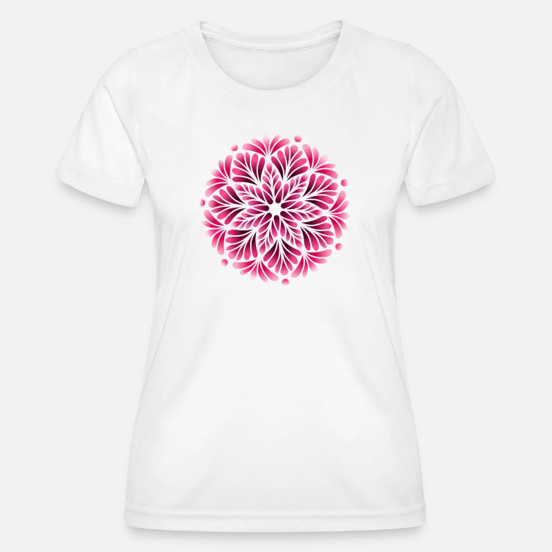 Mystic Berry Shadow Mandala - Women's Functional T-Shirt - white