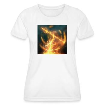 Lance de feu - T-shirt sport Femme - blanc - Devant - AI Model Female 172 dark (172cm)