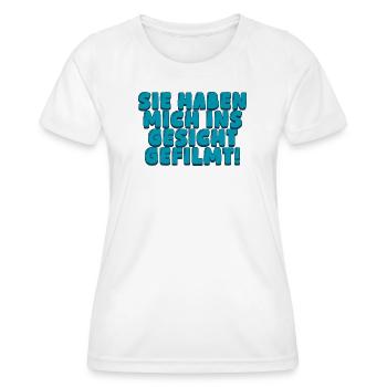 Sie haben mich ins Geischt - Frauen Funktions-T-Shirt - Weiß - Vorne - AI Model Female 172 dark (172cm)