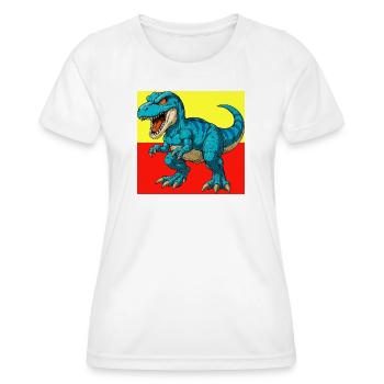 dinosaur - Women's Functional T-Shirt - white - Front - AI Model Female 172 dark (172cm)