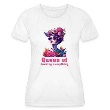 Queen of  Everything - Frauen Funktions-T-Shirt - Weiß - Vorne - AI Model Female 172 dark (172cm)