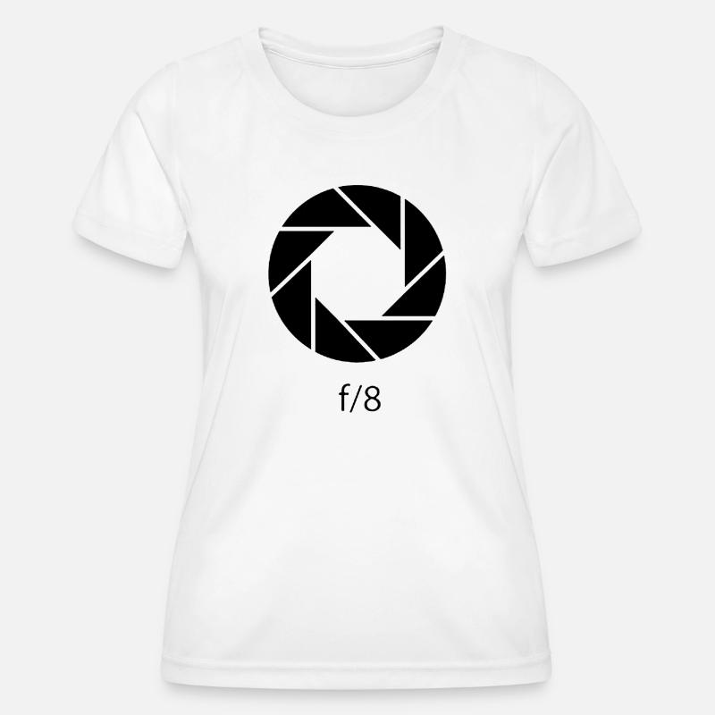 aperture-f8 - Women's Functional T-Shirt - white