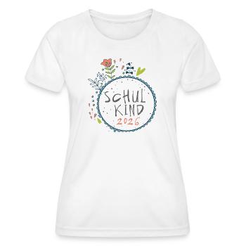 Écolier 2026 - T-shirt sport Femme - blanc - Devant - AI Model Female 172 dark (172cm)