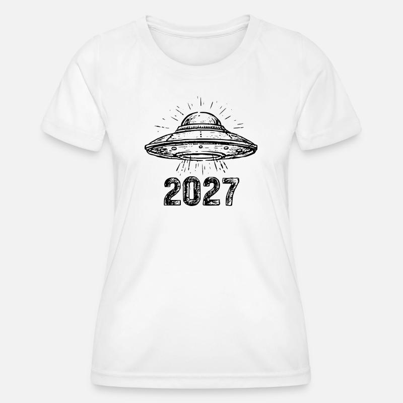 Spaceship black - Women's Functional T-Shirt - white